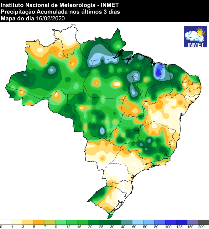 Últimos 3 dias - Inmet