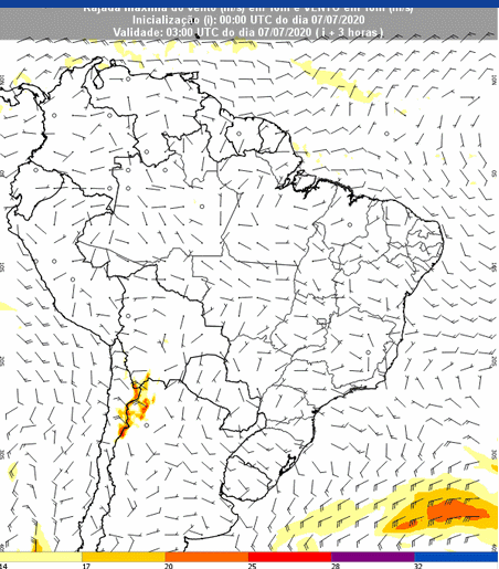 Atuação Ciclone - Inmet - 0707