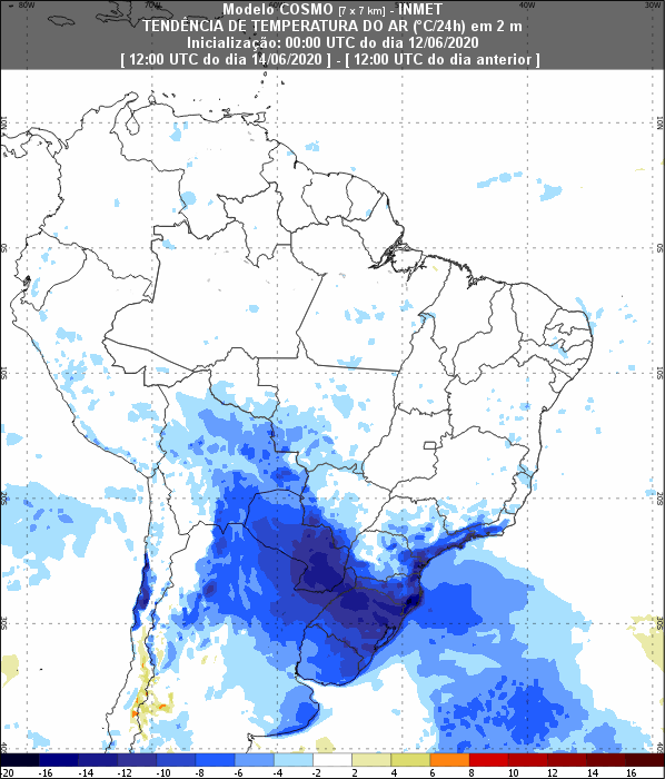 Massa de ar frio - Inmet - 1206