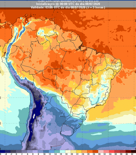 Temperaturas - Inmet - 0807