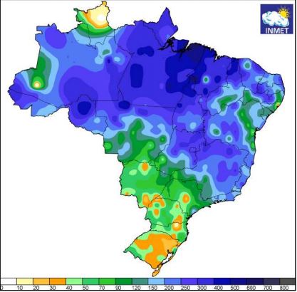 Precipitação Abril - Inmet
