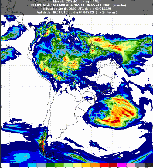93 horas - Inmet