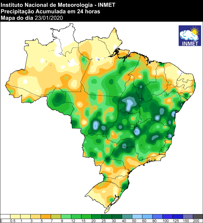 Últimas 24 horas - Inmet