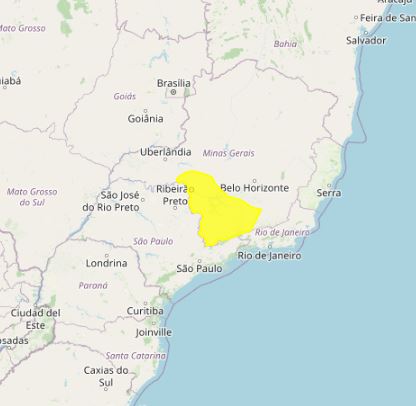 Alerta Geadas Inmet MG - 2705