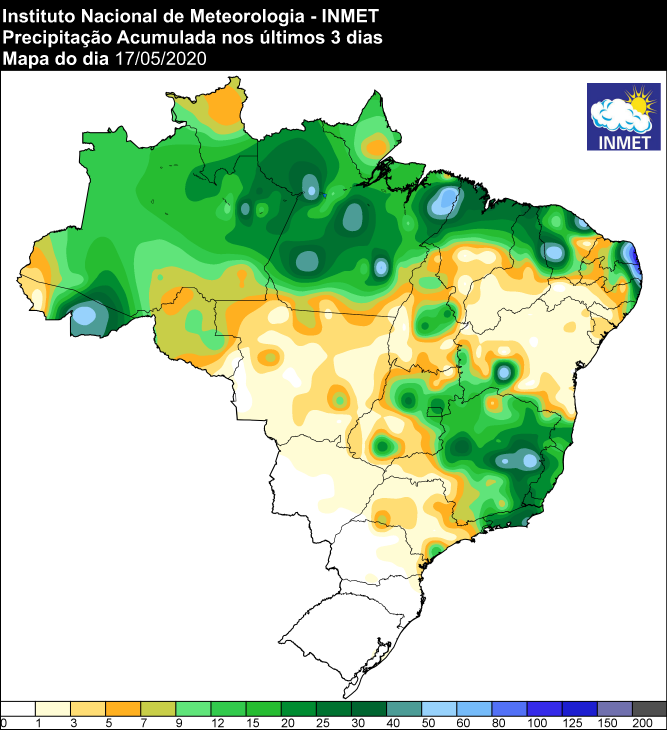 Últimos três dias - Inmet