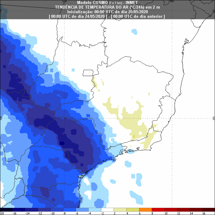Massa de ar polar Sudeste - Inmet