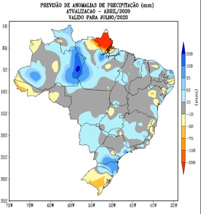 Anomalias Julho - Inmet