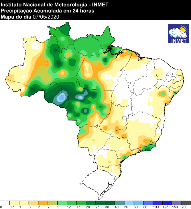 Últimas 24 horas - Inmet - 08//05