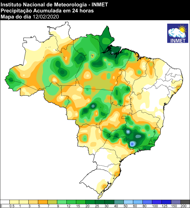 24 horas - Inmet 13/02