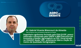 Dr. Gabriel Vicente Bitencourt de Almeida - Chefe da Seção do Centro da CEAGESP Hortigranjeira Qualidade de