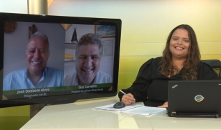 José Donizete Alves - Pesquisador da UFL e Guy Carvalho - Produtor de café em Minas Gerais