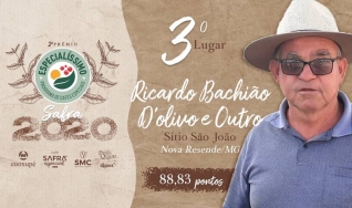 Confira a entrevista com o Ricardo Bachião D'olivo - Cafeicultor e Terceiro Colocado no Especialíssimo 2020