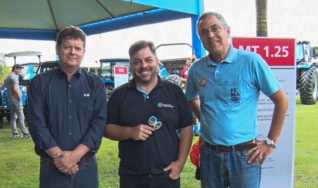 André Rorato e José Geraldo Junqueira - Vice Presidente LS-Mtron Brasil e Gerente Comercial Cooxupé