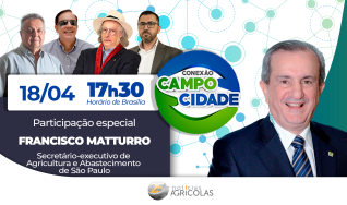 Francisco Matturro, secretário de Agricultura e Abastecimento de São Paulo e presidente da Agrishow, participa do debate desta semana