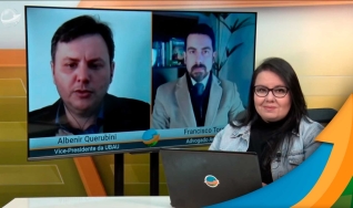 Albenir Querubini e Francisco Torma - Vice-Presidente da UBAU e Advogado Agrarista