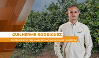 Guilherme Rodriguez - Coordenador da Pesquisa de Estimativa de Safra do Fundecitrus