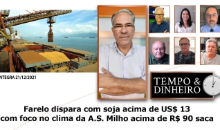 Farelo dispara com soja acima de US$ 13 e mira no clima da A.S. Milho acima de R$ 90 saca