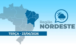 Previsão do tempo para o Nordeste