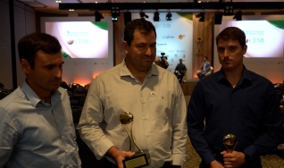 Rodrigo, Roberto e Murilo, produtores Rurais e Consultor técnico