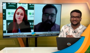 Eduarda Lee e  Lucas Oliveira - Assessora Técnica da CNA e Engenheiro Agrônomo - PECEGE