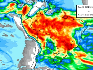 Precipitação 10 dias 20/01