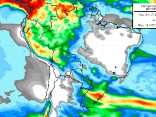 Precipitação 10 dias 28/09/2020