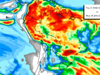 Precipitação 10 dias 23/03/2020
