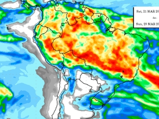 Precipitação 10 dias 13/03/2020