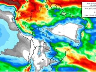 Precipitação 10 dias 19/06