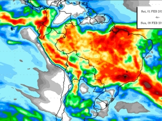 Precipitação 10 dias 24/01