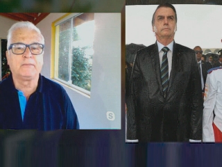 Destacao - JB  - Bolsonaro na chuva