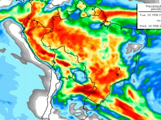 precipitação 10 dias 25/01