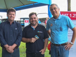 André Rorato e José Geraldo Junqeuira - Vice Presidente LS-Mtron Brasil e Gerente Comercial Cooxupé