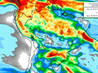 Precipitação 10 dias 13/11