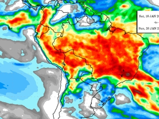 Precipitação 10 dias 10/01/2020