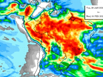 Precipitação 10 dias 20/01