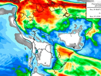 Precipitação 10 dias 22/05