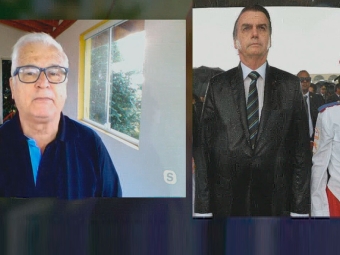 Destacao - JB  - Bolsonaro na chuva