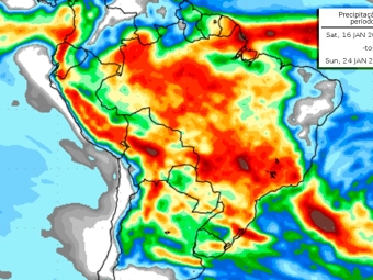 Precipitação 10 dias 08/01/2021