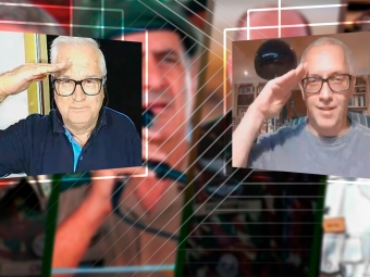 João Batista Olivi e Pinheiro Pedro - Os generais Braga Netto, Luiz Ramos, Fernando Azevedo e Silva e o almirante Flávio Rocha - 16:9 continência