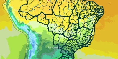 Frio derruba temperaturas no Sul enquanto calor acima de 35°C predomina no Centro-Norte