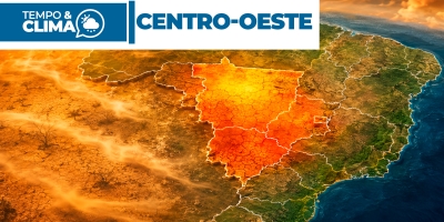 Previsão do tempo para a região Centro-oeste - 07-07-2026