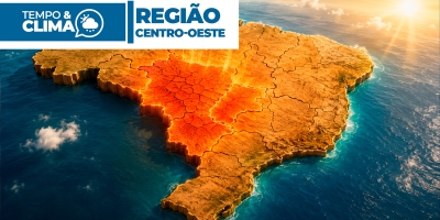 Previsão do tempo para a região Centro-oeste do Brasil em 01-07-2026