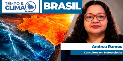 Tempestades ameaçam áreas agrícolas do Sul, enquanto calor e baixa umidade avançam sobre o Centro-Oeste
