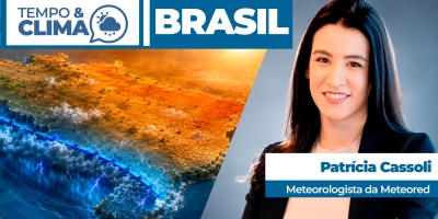 Frente fria volta a ganhar força no Sul e mantém alerta para temporais; interior do Brasil segue seco