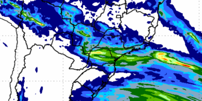 Chuva avança no sul do Brasil e chega a áreas do Paraná, Mato Grosso do Sul e São Paulo