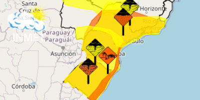 Sul e Sudeste têm alertas para tempestades e chuvas intensas neste fim de semana
