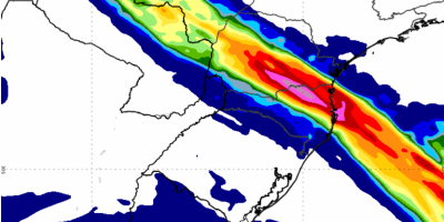 Chuva ganha força no Sul do Brasil entre sexta-feira e sábado, indicam mapas e alertas do Inmet