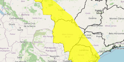 Inmet alerta para tempestades em áreas Sul, Sudeste e Centro-Oeste do Brasil