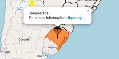 Temporais voltam ao Sul a partir de quinta-feira e Inmet alerta para risco de granizo e ventos fortes